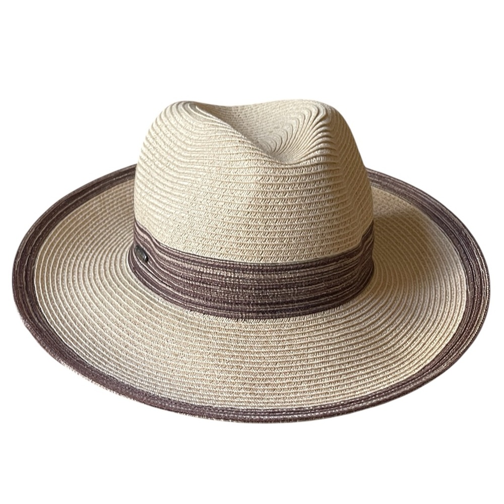 Karen Keith Woven Sun Hat Beach Fedora Style, Ladies Medium